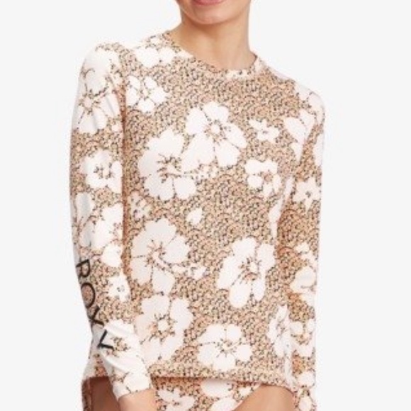 Roxy Sea Skippin Long Sleeve UPF 50 Rashguard - Picture 9 of 11